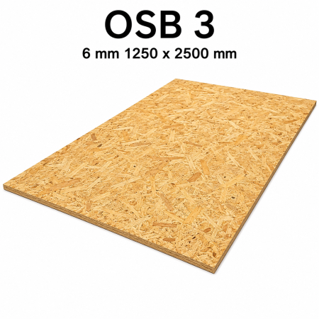 OSB 3 6 mm 1250 x 2500 mm